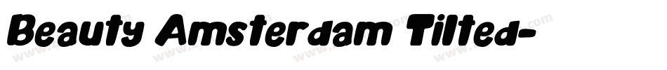 Beauty Amsterdam Tilted字体转换